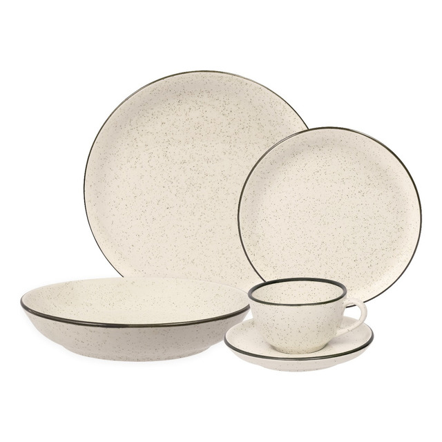 Aparelho De Jantar 20 Peças Oxford Flat Duna Aparelho De Jantar 20 Peças Oxford Flat Duna