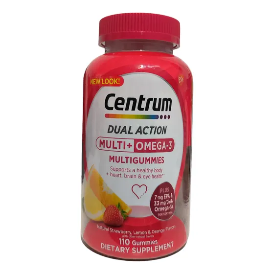 Centrum Multi+ Omega 3 En Gomita 110. Importadas Originales 