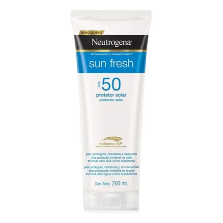 Protetor Solar Corporal Neutrogena Sun Fresh FPS 50, 200ml