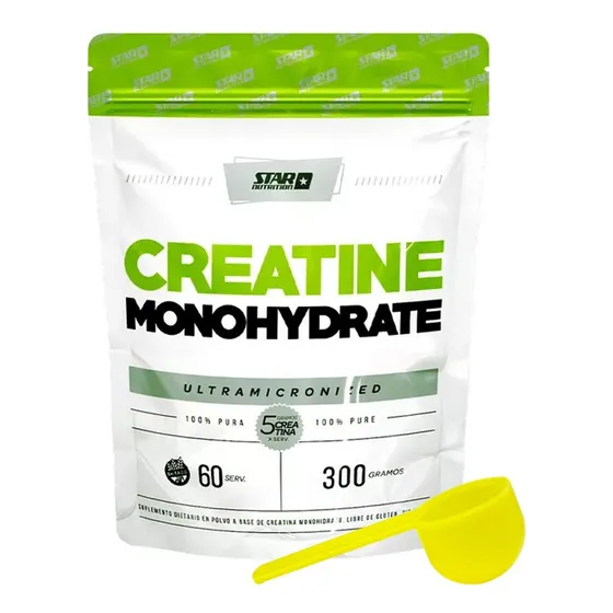 Creatina Monohidratada Star Nutrition 300g Doypack + Cuchara