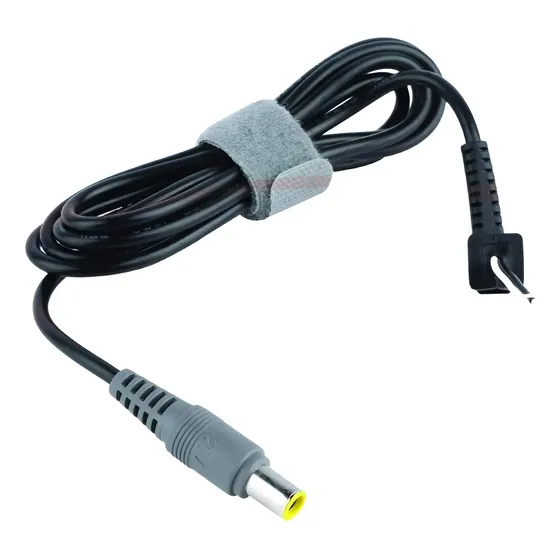 Cable Para Cargador De Laptop Lenovo Punta Gris