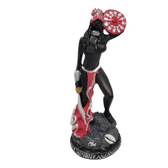 Imagem Obá Orixá Umbanda Candomblé Estátua Em Resina