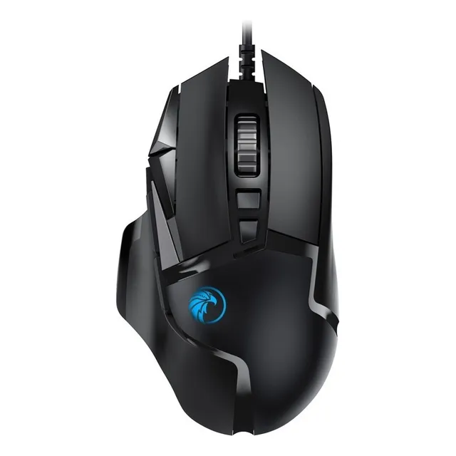 Mouse Optico Gamer Razeak Gadon Rm-x27 Rgb Usb 10 Botones Color Negro