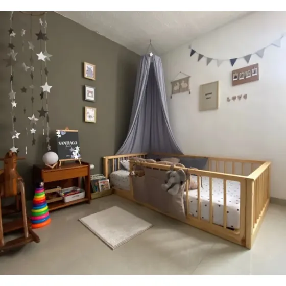 Cama Cuna De Madera Mueblestkhome