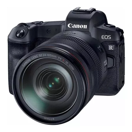  Canon EOS Kit R + lente 24-105mm IS USM mirrorless cor  preto