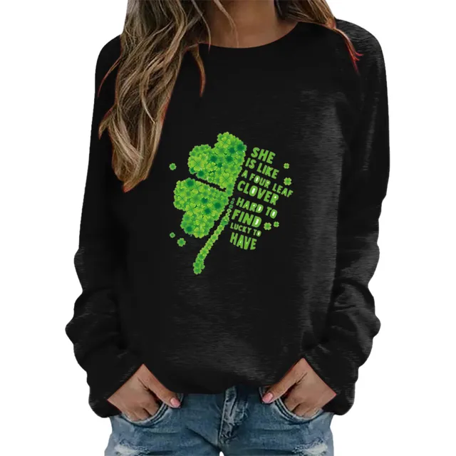 Sudadera Dia San Patricio Para Mujer Camiseta Manga Larga
