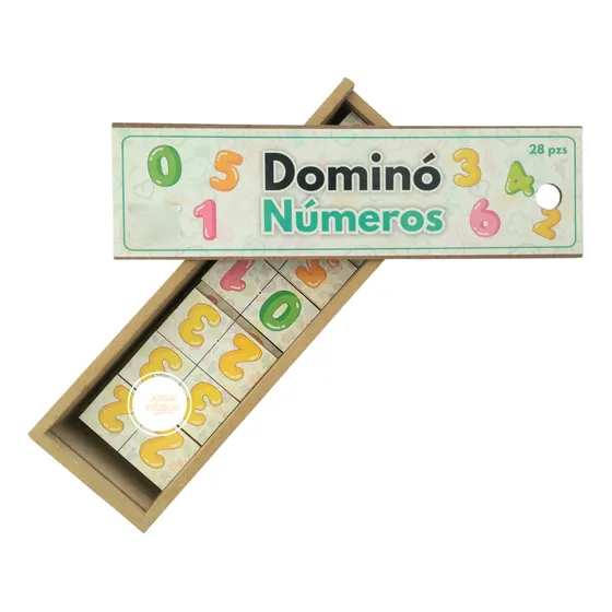 Dominó De Números: Juego De Mesa Didáctico 28pz De Diversión