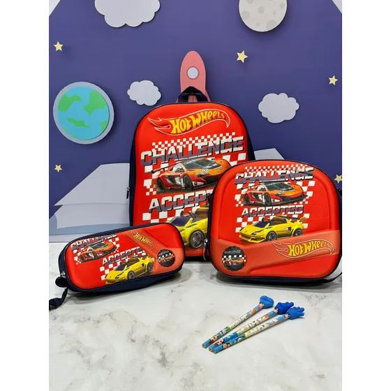 Trio De Bolso Escolar 3d