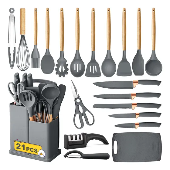 Utensilios Silicona Cocina Espatulas Reposteria Teker 21 Set
