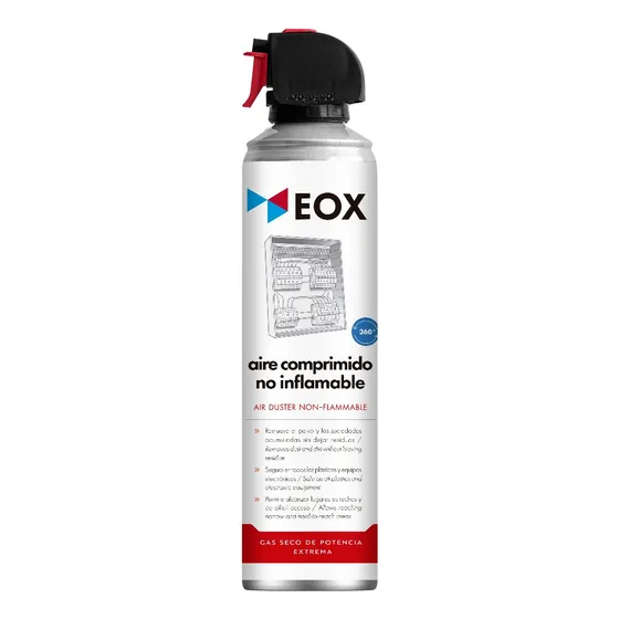 Aire Comprimido No Inflamable Air Duster Eox 283 Gramos