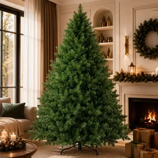 Árvore Natal Pinheiro Luxo 180cm 480 Galhos Cheia Realista Verde