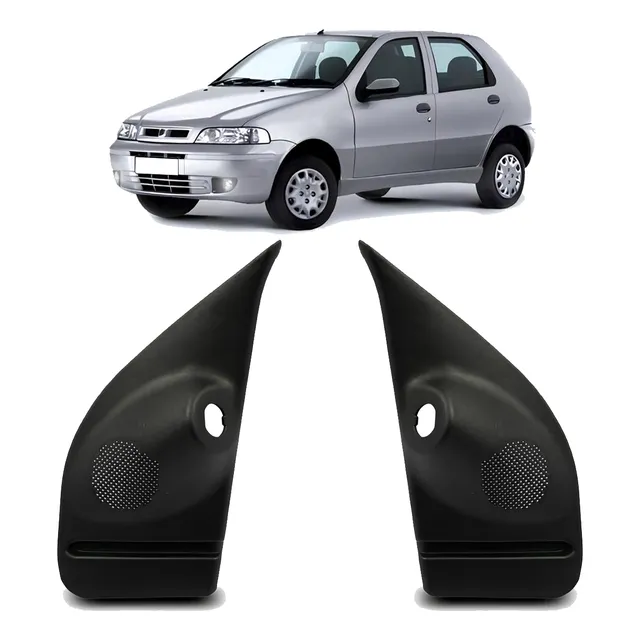 Par Moldura Interna Retrovisor Palio 4p 1997 A 2005 Com Furo