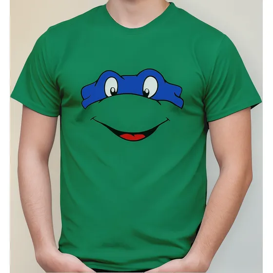 Camiseta Filme Tartarugas Ninja Leonardo Desenho Geek Nerd