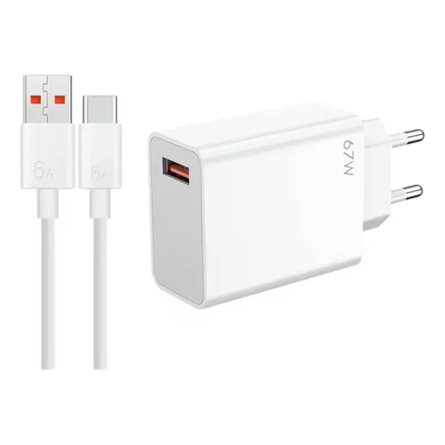 Cargador 67w Original Xiaomi Tipo C Carga Rápida