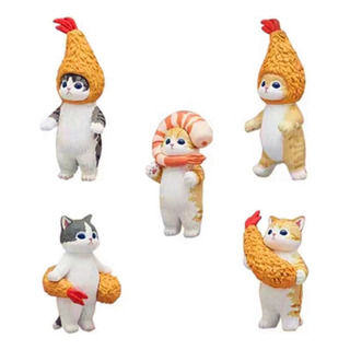 5 Figuras Modelo Gato Camarones Fritos Gato Camarones Fritos 5 Figuras Modelo Gato Camarones Fritos Gato Camarones Fritos