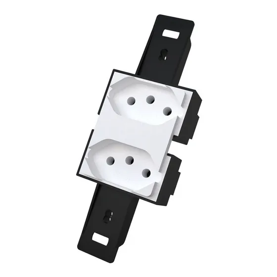 Tomada Para Condulete Dupla 20a Blux Cor Branco
