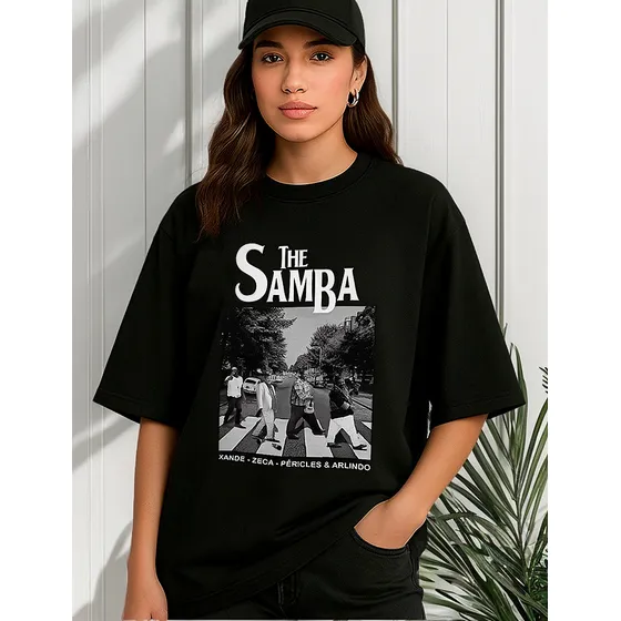 Camiseta Meme Pagode The Samba Algodão Streetwear Unissex
