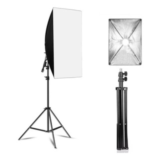 Kit Softbox Iluminacion Fotografico 50x70cm Con Trípode 2m Kit Softbox Iluminacion Fotografico 50x70cm Con Trípode 2m