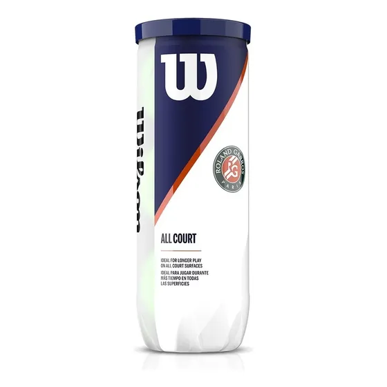Kit 3 Bolas De Tênis Wilson Roland Garros All Court