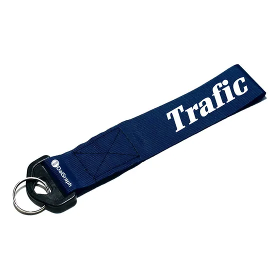 Llavero Cinta 20 X 4 Cm  Renault Trafic Azul Marino