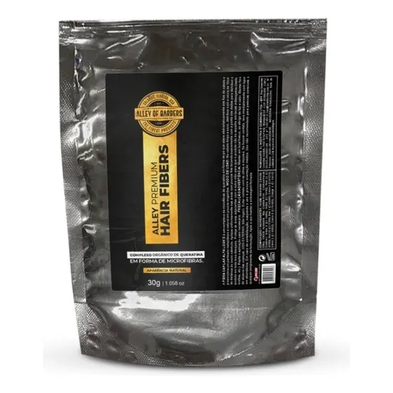 Fibra Capilar Alley Of Barbers Queratina Preto 30g Original