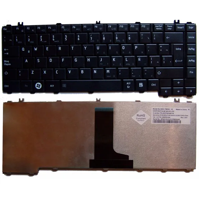 Teclado Toshiba Satellite C645 C645d L645 L745 L600 Almagro