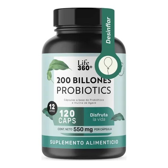 Life 360+ 200 Billones Probiotics 120 Caps Probióticos