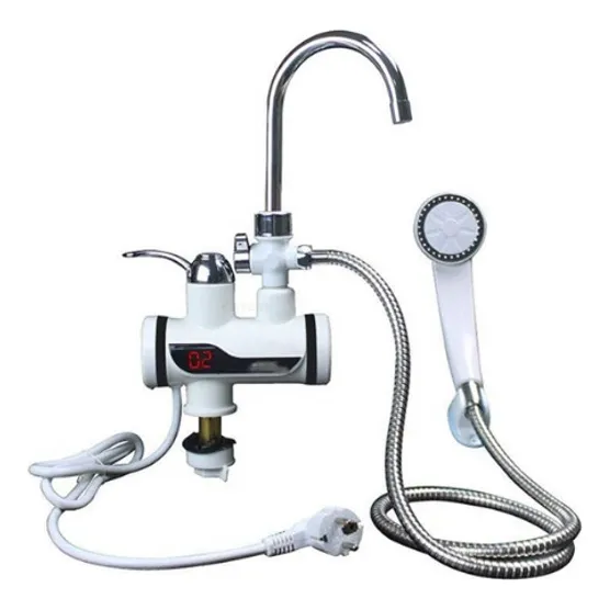Calentador De Agua Instantáneo Eléctrico Grifo Y Ducha