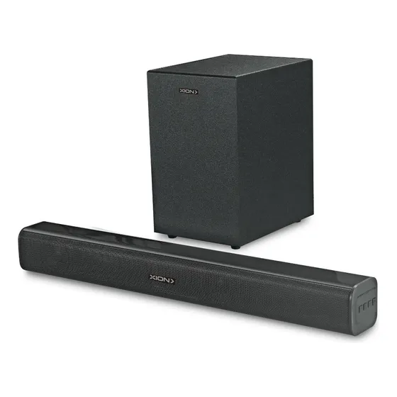 Barra De Sonido 2.1 Con Subwoofer 5000w Pmpo Xion Xi-bar60 Color Negro Frecuencia 50HZ-20KHZ