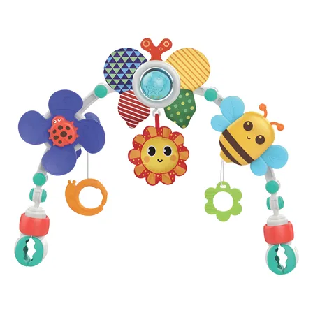Móbile Para Carrinho E Berço Com Chocalho Spring - Maxi Baby Colorido