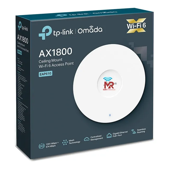 Eap610 Omada Acces Point  Wi-fi6 Ax1800 Montaje De Techo