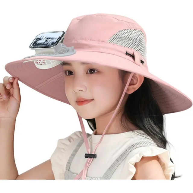 . Gorro De Ventilador Solar Para Exteriores Para Niños,