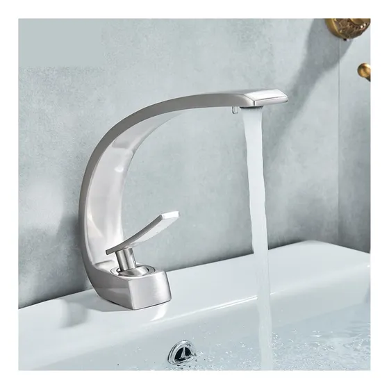 Kylex Grifo Dorado Para Lavabo Negro Baño Una Sola Manija