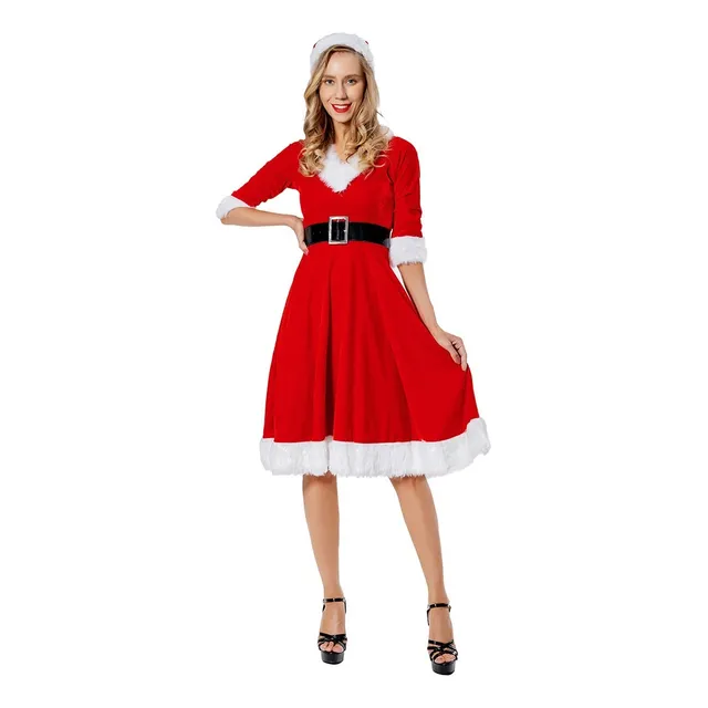 Traje Navideño/fiesta Traje Navideño De Manga Tres Cuartos