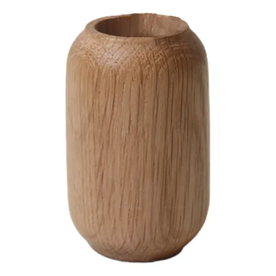 Jarrón Madera Para Mesa, Florero, Adorno Hecho A Mano