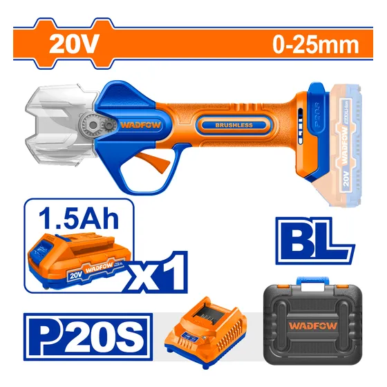 Cizalla 20v 0-25mm Wadfow Carg + Bat + Valija Wjfpb25 L N F
