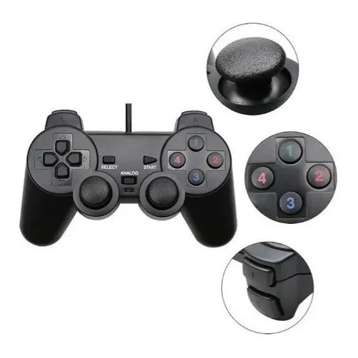 Controles For Com Fio-usb Ps2 Ps3 Playstation Pc 