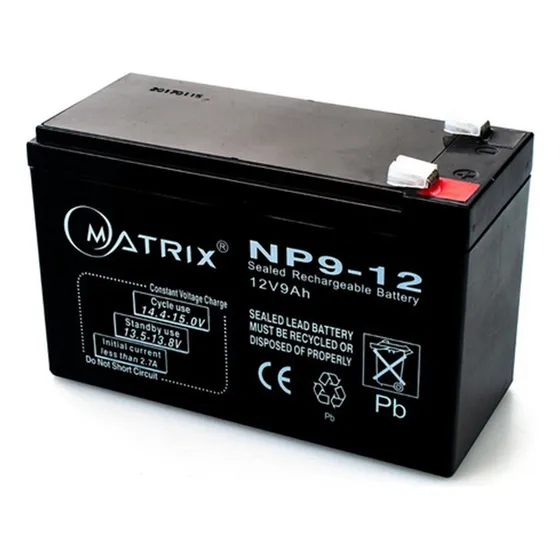 Matrix Bateria 12v 9ah  Para Ups, Alarmas, Iluminación