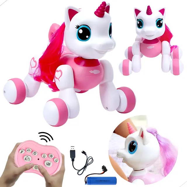 Robô Cachorro Controle Remoto Pet Bateria Mut Funções