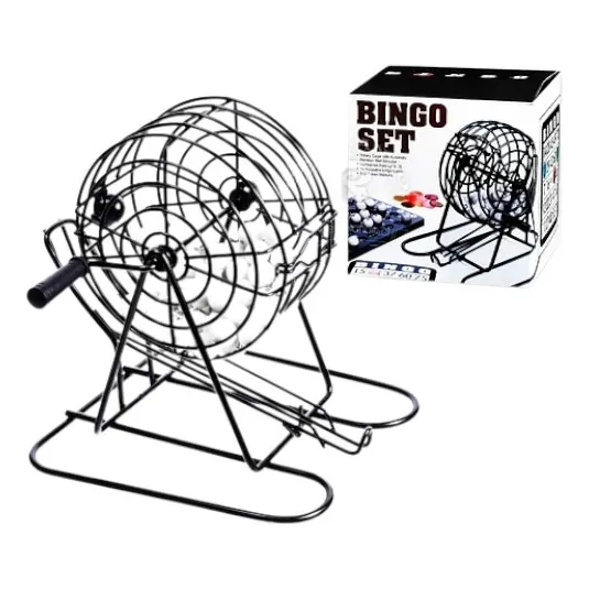 Set Bingo Tómbola Juego De Mesa Familiar + Cartones / Vishv