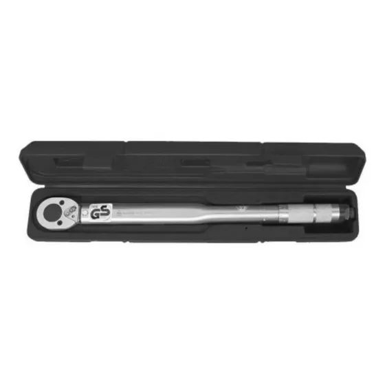 Llave De Torque Torquímetro Lumax De 1/2 Pulgada Incluye Estuche Color Plateado