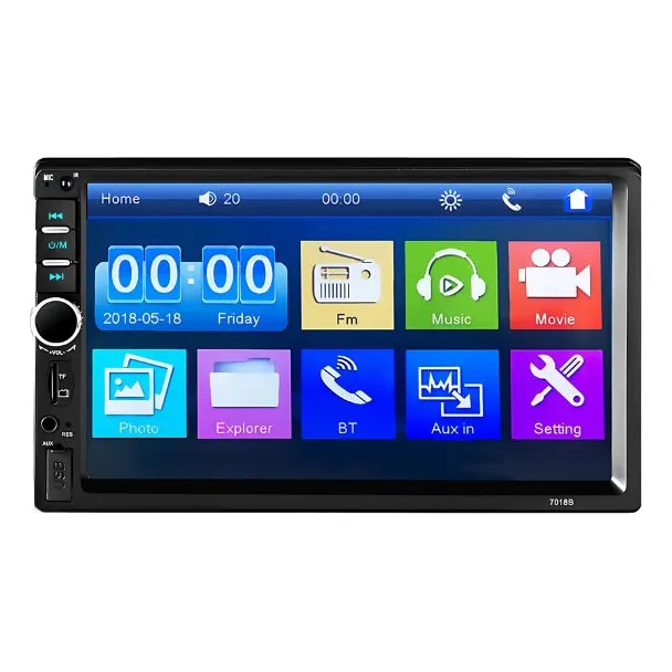 Radio Pantalla Táctil Para Autos 7  Pulgadas Bluetooth
