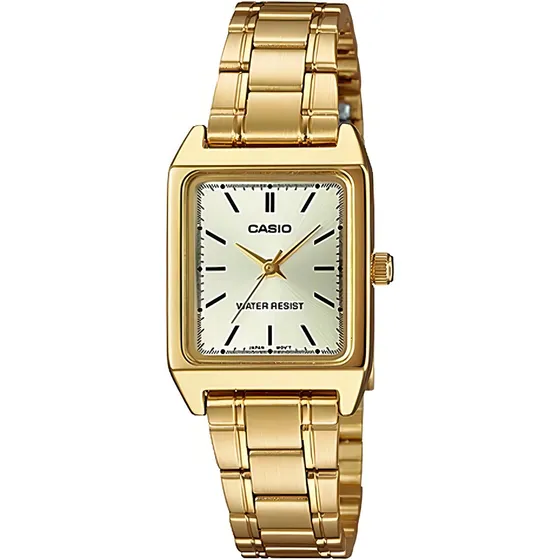 Reloj Casio Quartz Ltpv007 Dama Dorado 