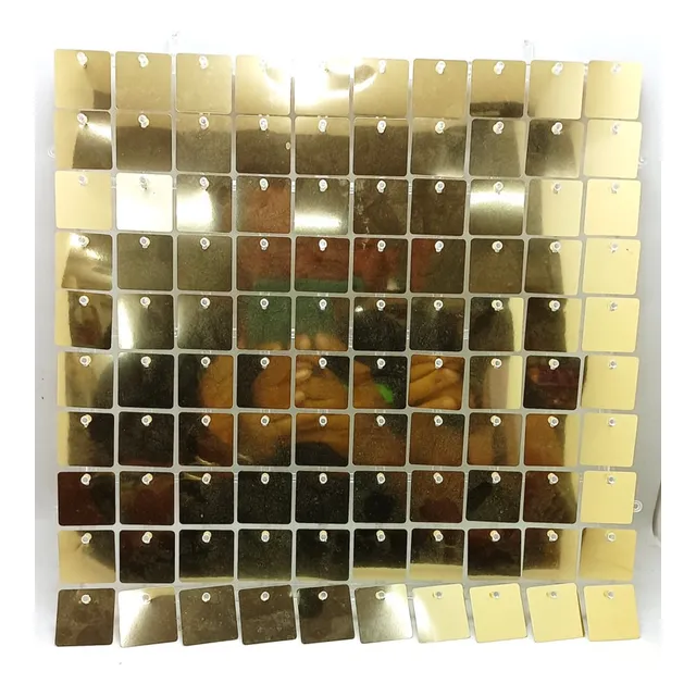 Shimmer Wall Panel Dorado Lentejuela Cuadrado