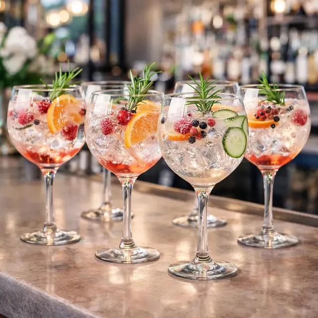 Jogo de 6 Tacas para Gin Tonica 600ml em Vidro