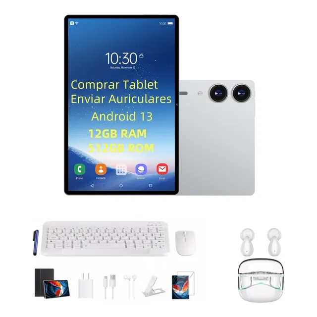 Tableta Deiaao  S10pro 512gb +12gb Ram 5g Con Teclado Darato