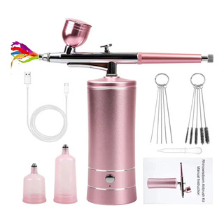 Kit Aerógrafo Con Compresor Profesional Multiuso Recargable Kit Aerógrafo Con Compresor Profesional Multiuso Recargable