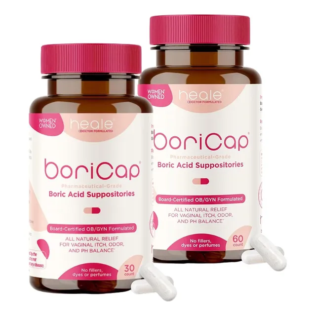 Boricap - Supositorios De Acido Borico Para Mujeres - 600 Mg