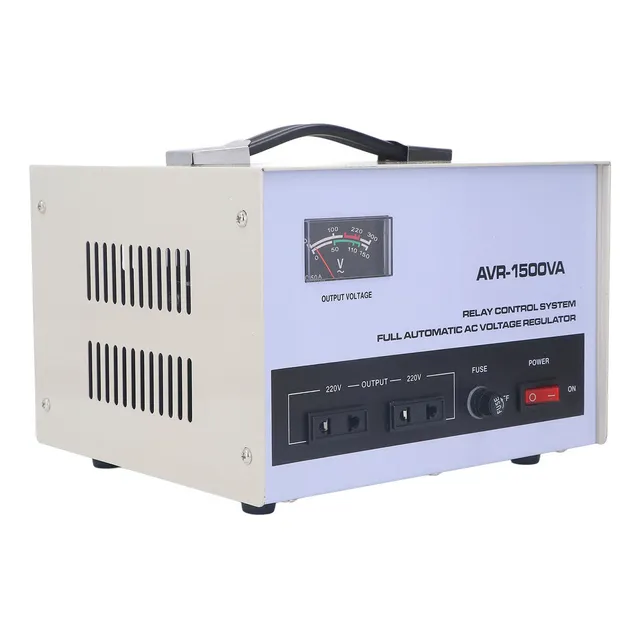 Regulador Voltaje Monofásico 1500 W Con Aumento Automá