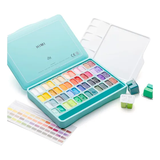 Himi Set Gouache 48 Colores - Potes 12g